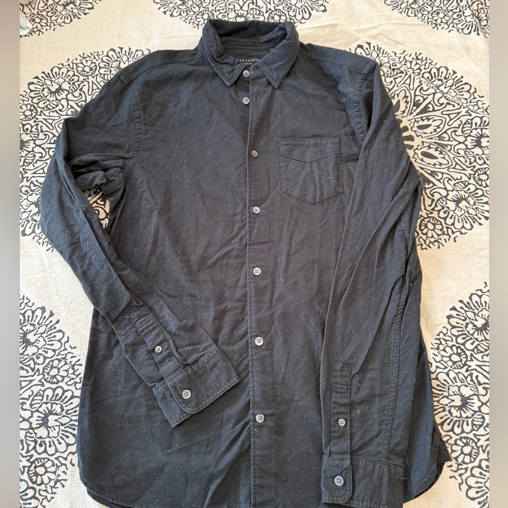 All Saints black button down - Picture 2 of 8